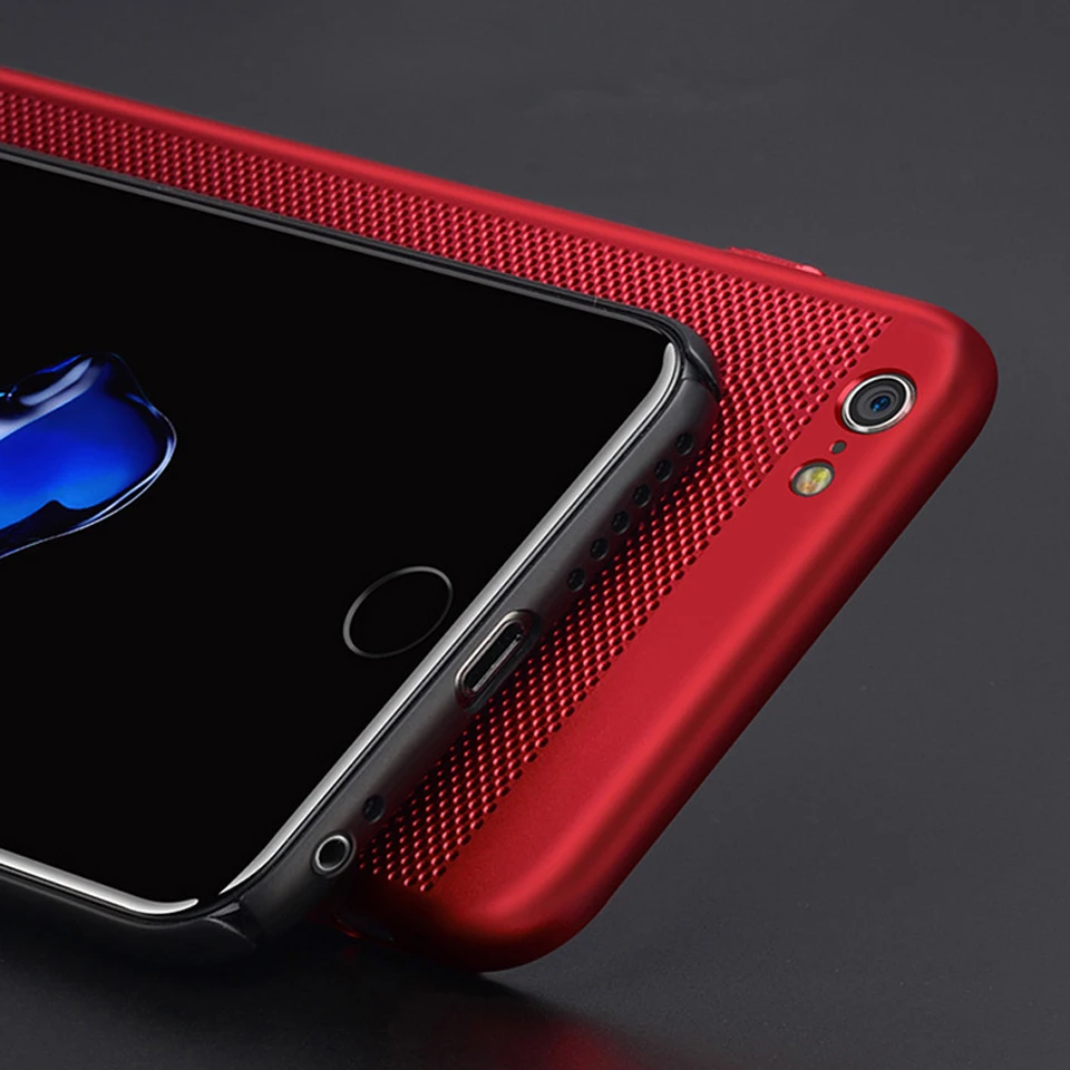Матовая Жесткий чехол для iPhone 6 s 7 SE 5 5S плюс Чехол PC сетки Пластик XiaoMi RedMi 3 4A 4X 5A Ми 5X