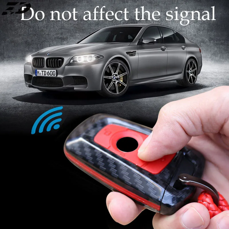 Чехол для ключей автомобиля из углеродного волокна 3 кнопки ключ чехол Bmw F20 F11 G30 F30