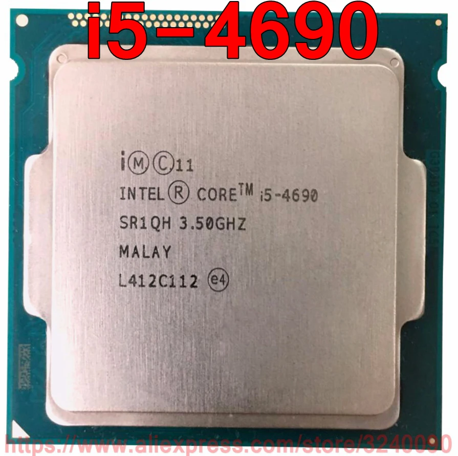 Оригинальный процессор Intel Core i5-4690 3 50 ГГц 6 Мб четырехъядерный i5 4690 Разъем 1150