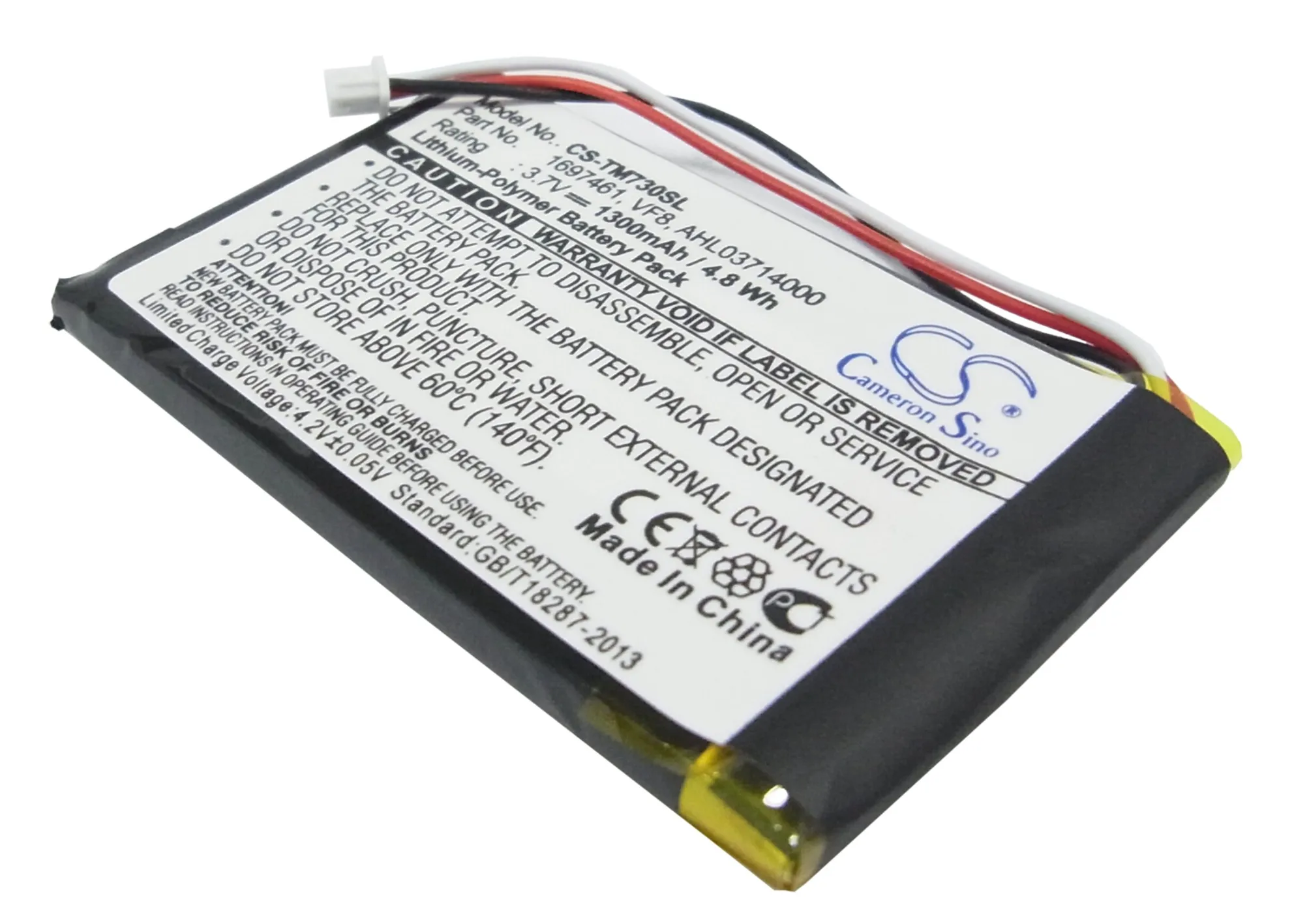 Аккумулятор Cameron Sino1300mAh для TomTom Go 530 Live 630 630T 720 730 730T 930 930T GO530 | Электроника