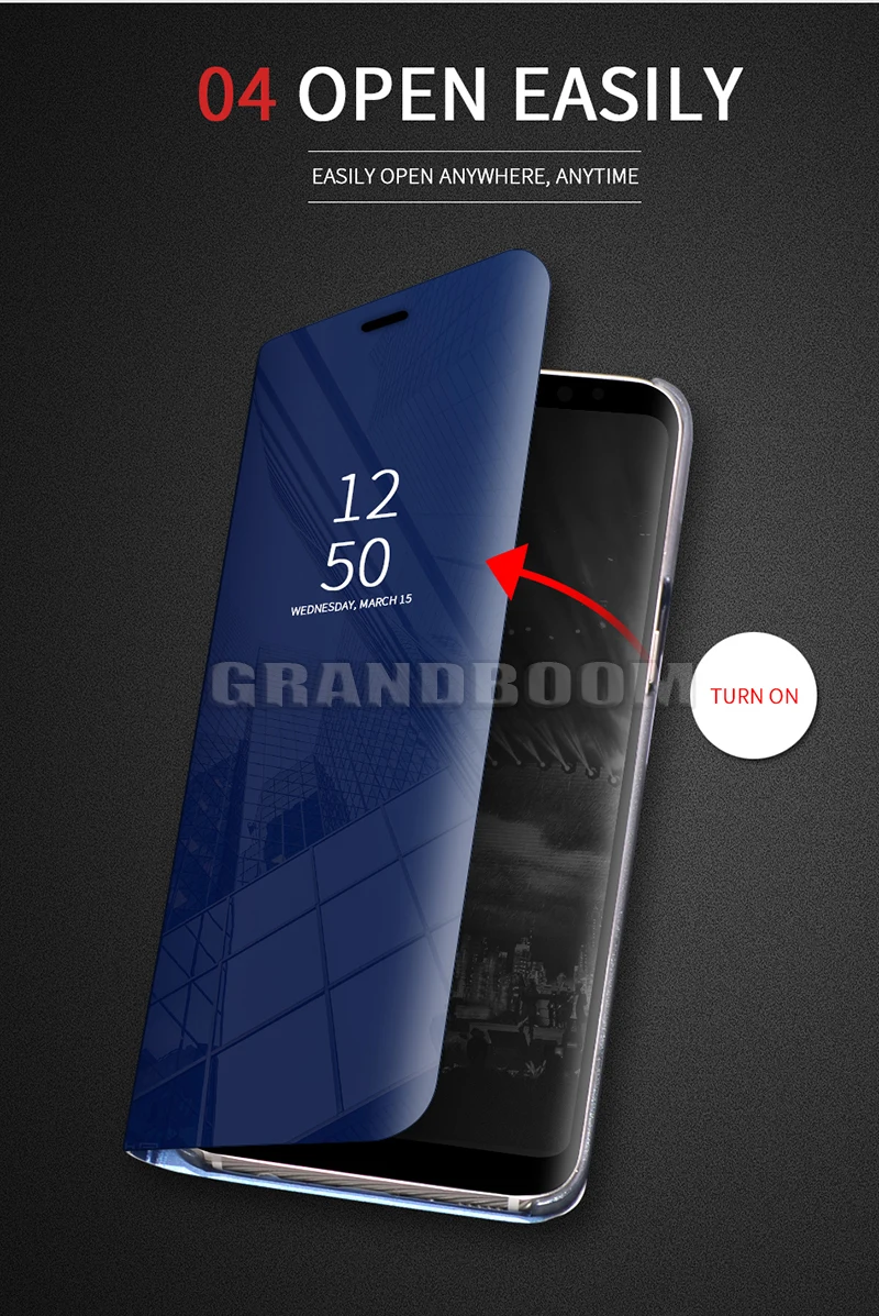10 шт. кожа флип умный зеркальный чехол для samsung A20E A10E A10S A20S M30S M30 M20 M10 A90 A80 A70 A60 A50 A40 с подставкой
