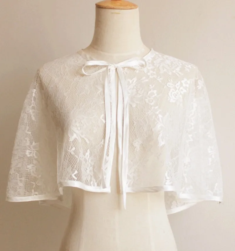 Элегантное кружевное свадебное болеро тонкий темпераментный кардиган Женская