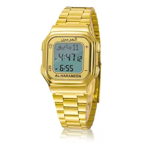 Унисекс часы с мусульманским азаном модные наручные часы 6461 золото, Высокая Элегантность, водонепроницаемость, Лучший товар, 1 шт.