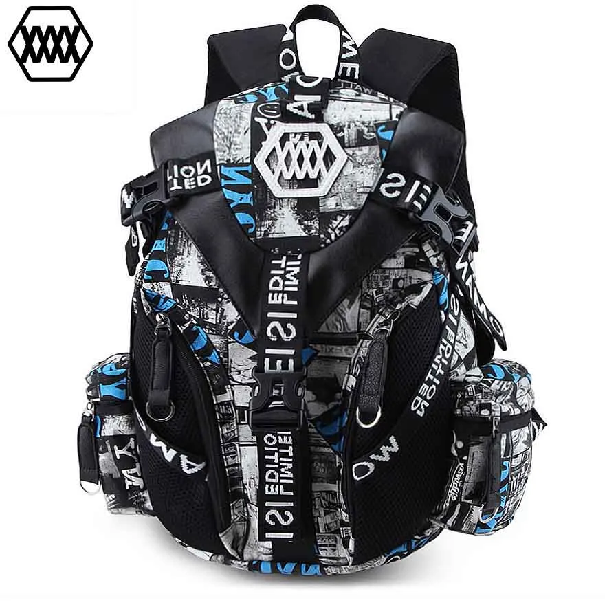 15 inch NYC Crossten Высокое качество Модный 14-1" рюкзак для ноутбука USB зарядка порт школьный водонепроницаемый mochila masculina походные дорожные сумки - Цвет: 15 inch NYC