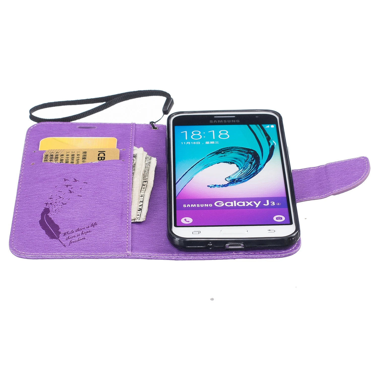 Чехол С Откидывающейся Крышкой для samsung Galaxy J3 J 3 2016 J320F ds J320FN J320f/ds чехол кожаный