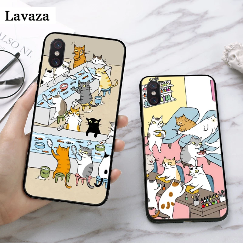 Японский кот напиток шаблон кожи специальный силиконовый чехол для xiaomi mi 5X6 6X8 9 SE 9T Pro CC9E CC9 A3 F1 A1 A2 Lite MAX 3