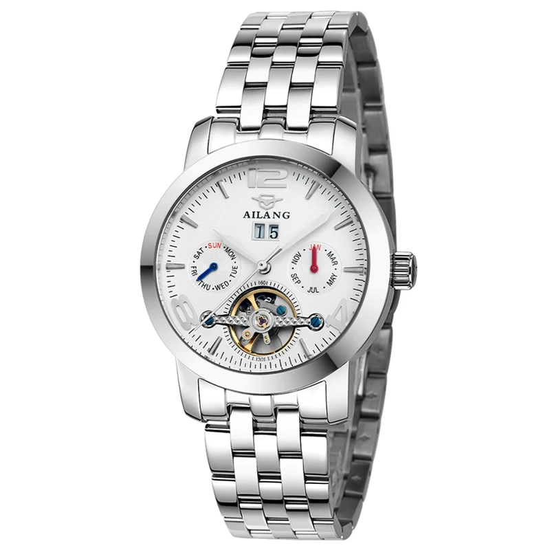 AILANG новинка мужские часы настоящий роскошный бренд самый большой полностью