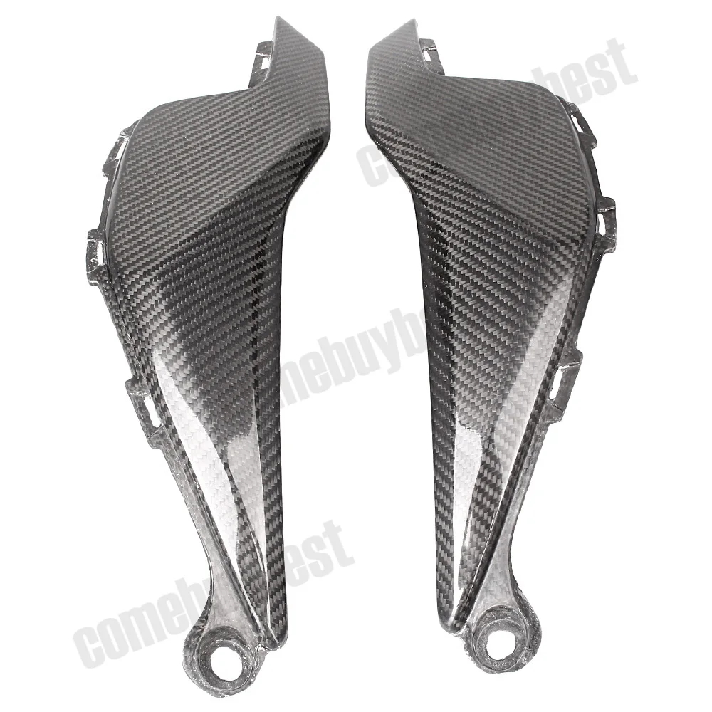 2 шт. карбоновый бак боковая крышка панели обтекатель для Honda CBR1000RR 2012 2013 2014 Черный