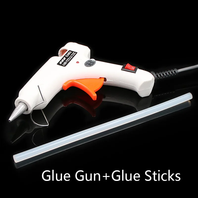 1pc Glue Gun 1 Stick 20 Вт термоплавкий клеевой пистолет с 1 шт./5 шт. 7 мм* 200 мм Клей-карандаш промышленный мини термо Электрический термотемпературный инструмент пневматический - Цвет: 1pc Glue Gun 1 Stick