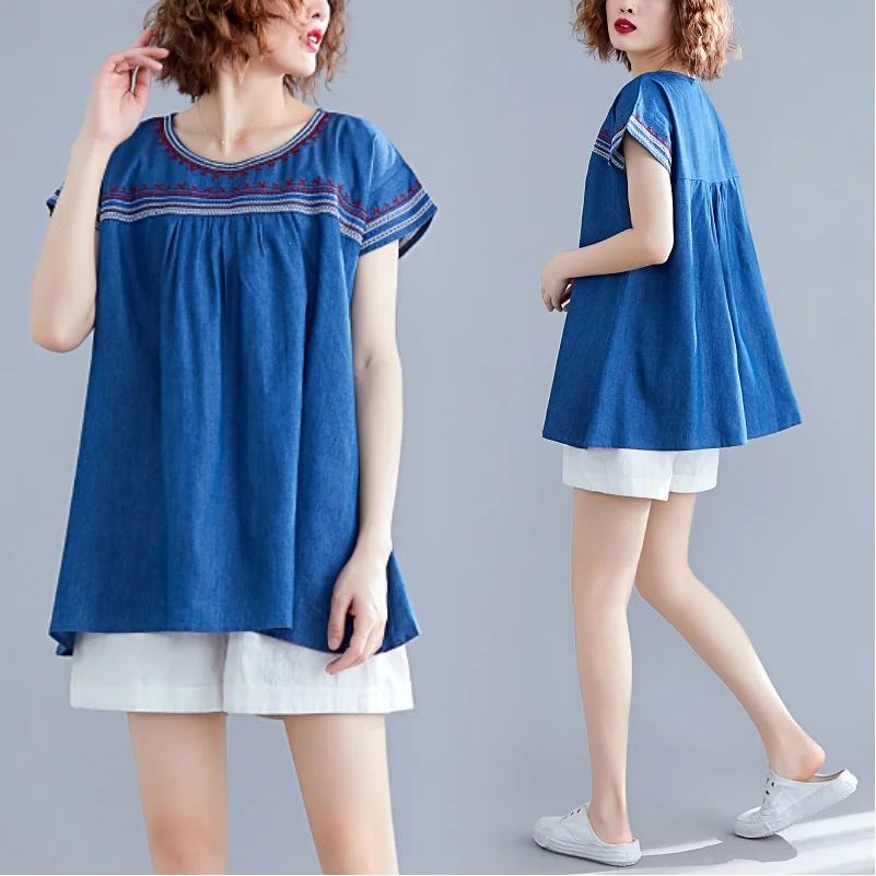 Женские джинсы в стиле ретро большие размеры L-4XL |