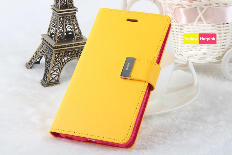 2017 Новый Пункт Богатые Дневник GoosPery Бумажник Телефон Кожаный Чехол Case Для Samsung