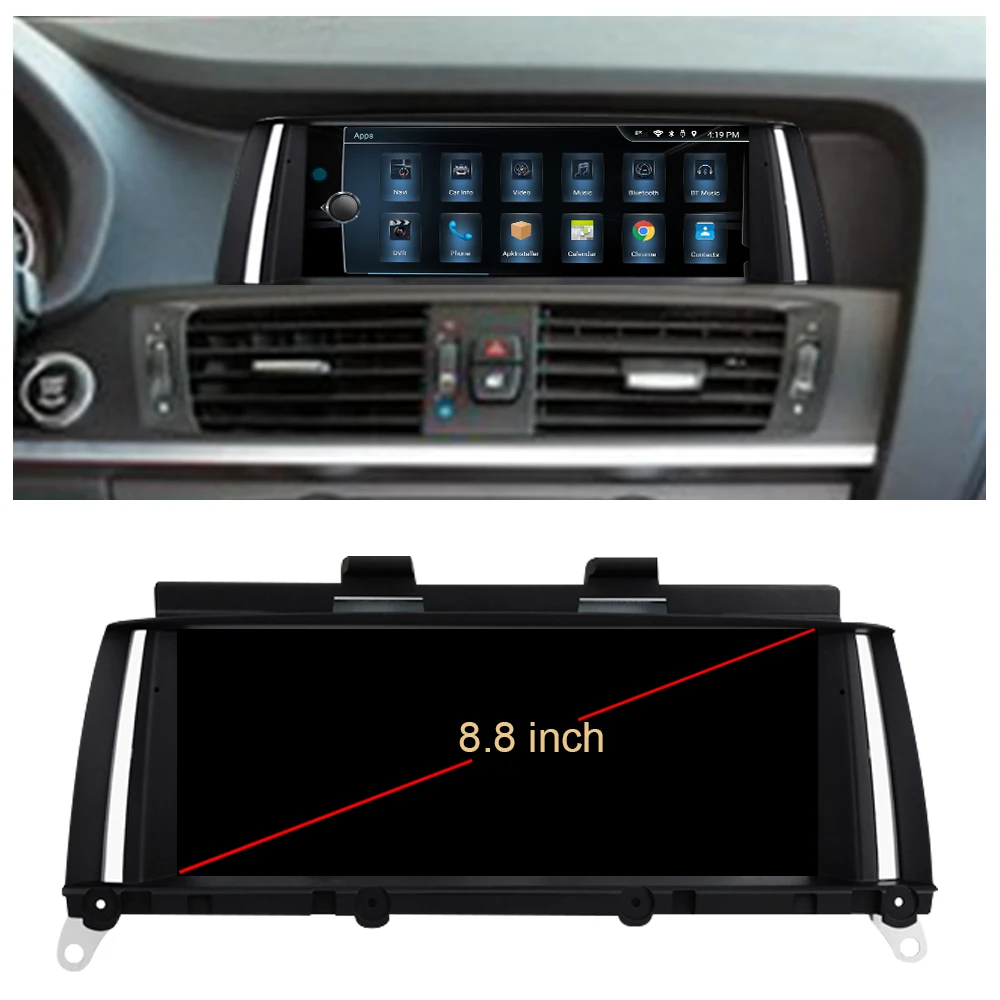 Eunavi 8 ''Android 6 0 4G Автомобильный Радио Стерео GPS навигация для BMW X3 серии F25 2013 2016X4