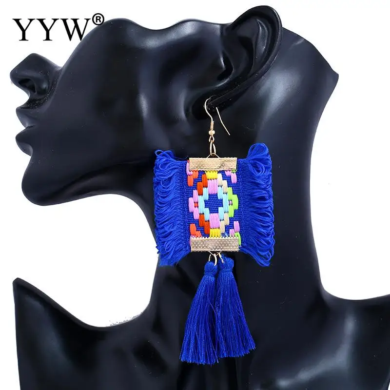 Серьги подвески женские разноцветные с кисточками|dangle drop earings|dangle earringsdrop dangle earrings