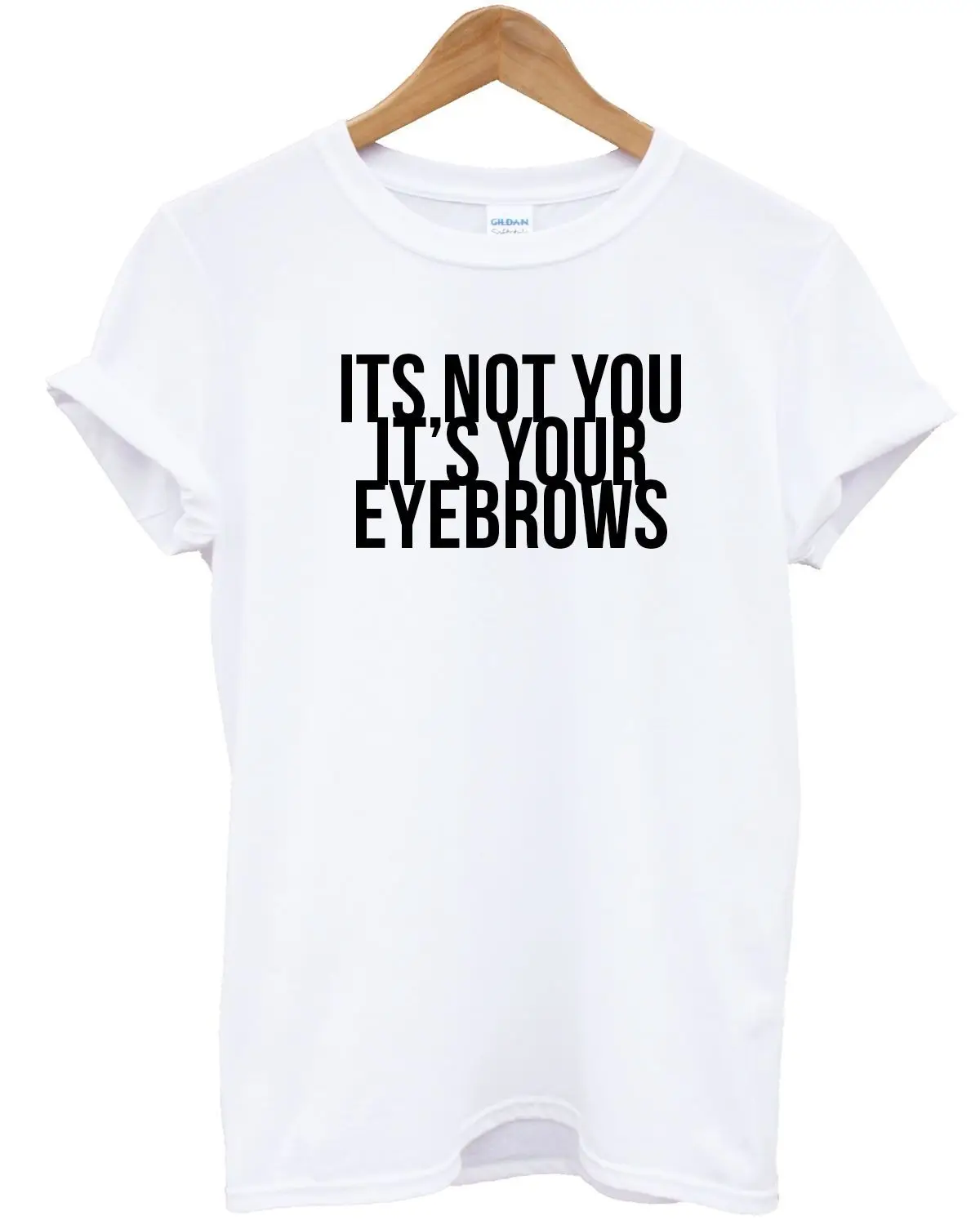 Футболка It't It's Your browds модный топ для девочек макияжа Tumblr футболка Новый