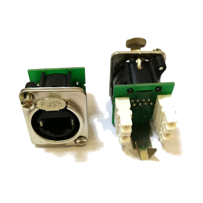 10 шт./лот D-Тип NE8FDP Ethercon RJ45 Feedthru D-панель серии крепление домкрат Панель крепление разъем