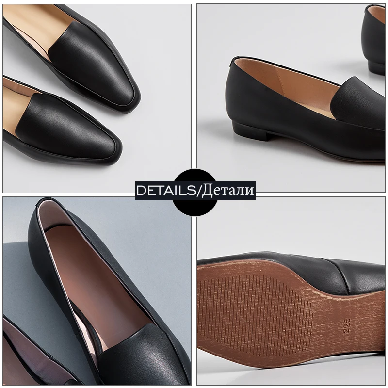 Женские лоферы на плоской подошве WETKISS модные повседневные из натуральной кожи с