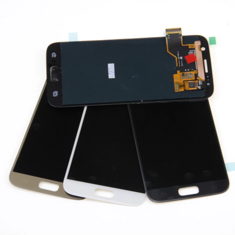 Для Samsung Galaxy S7 LCD Черный Белый Золотой протестированный AMOLED сенсорный сборка G930
