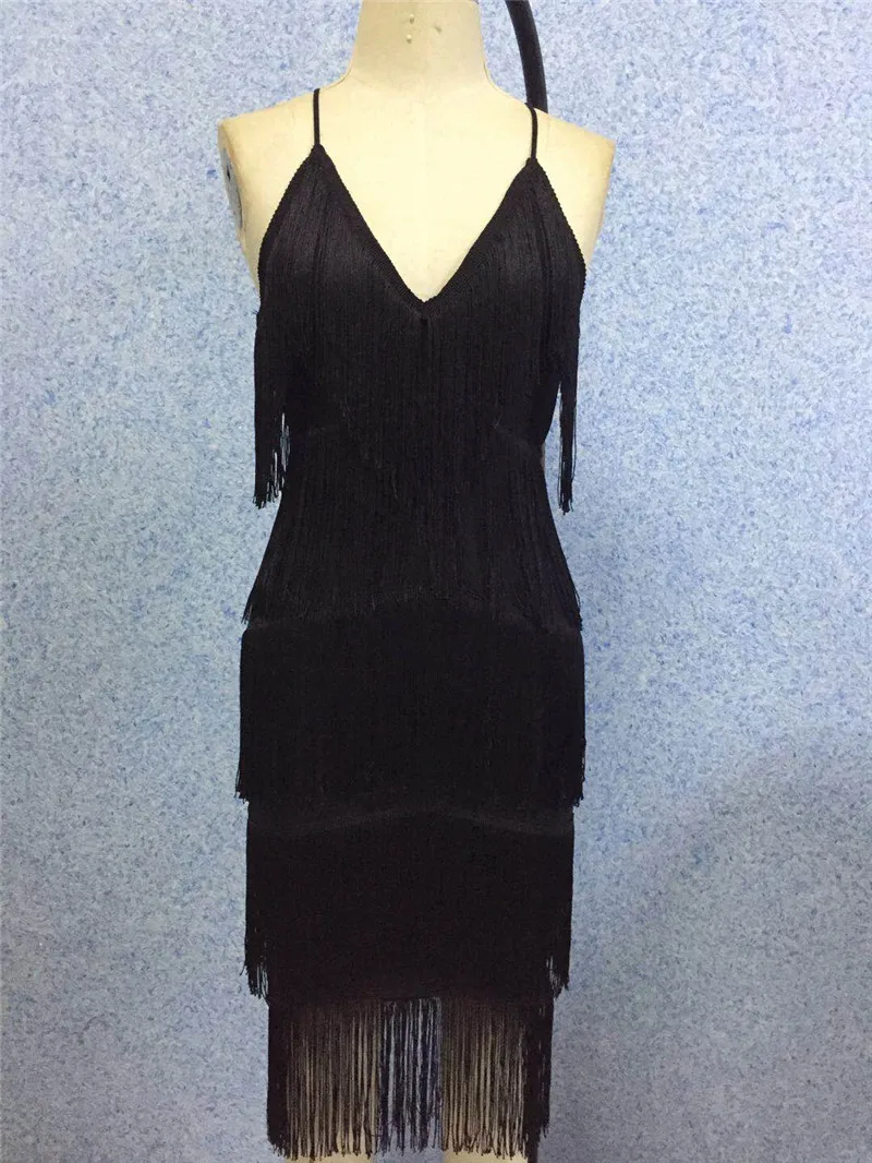 Черный сексуальный ремень без рукавов кисточкой до середины икры Bodycon Бандажное