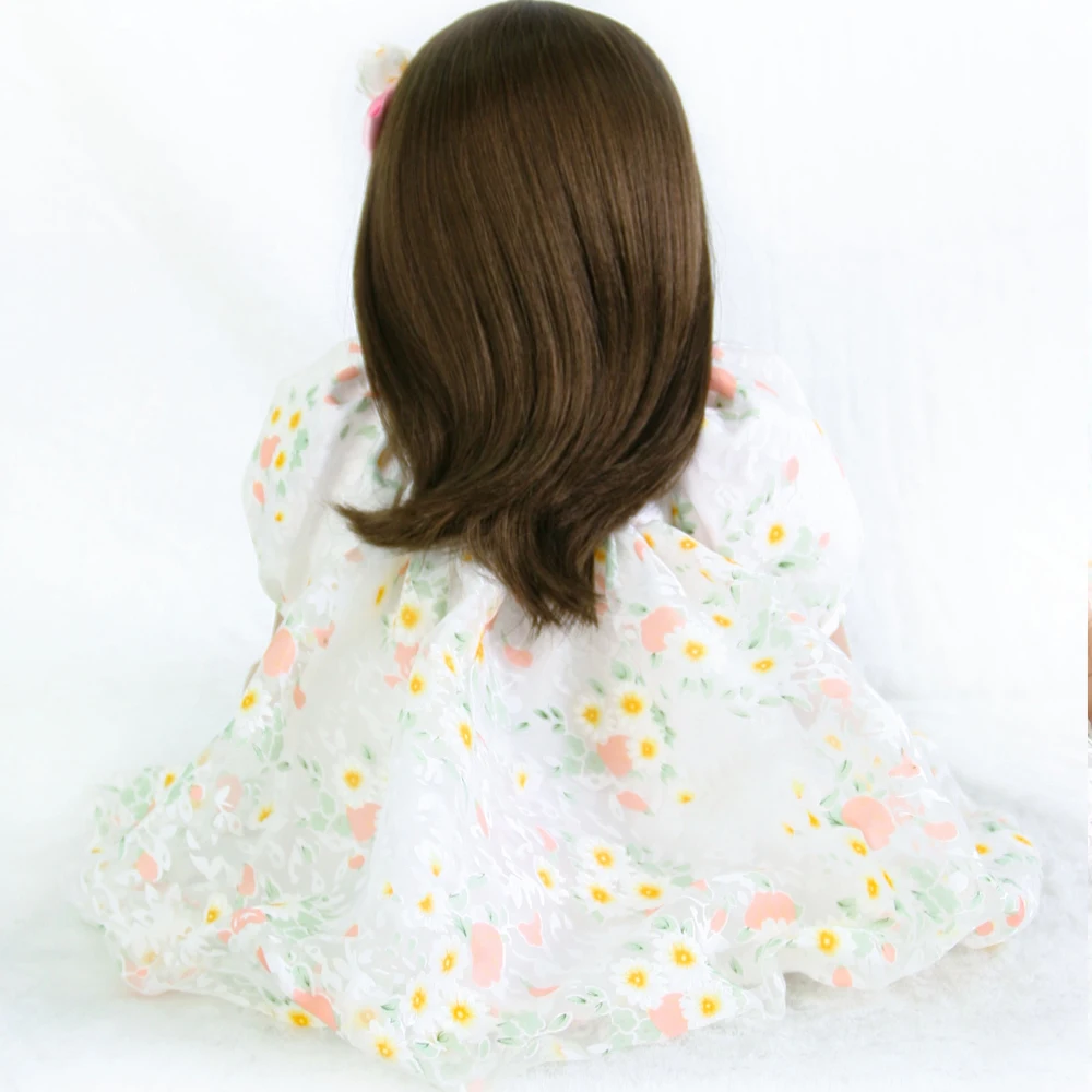 Bebes reborn 24 &quot/60 см настоящий bebe живой силиконовый Reborn Девочка Малыш принцесса