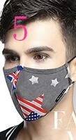 Man 5 Хлопок PM2.5 черная маска для рта Анти-пыль маска Активированный уголь фильтр ветрозащитный рот муфельной бактерии доказательство маски для лица для защиты от гриппа Вечерние - Цвет: Man 5
