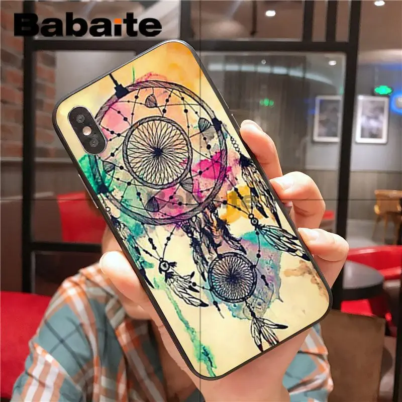 Мягкий Силиконовый ТПУ чехол с ловцом снов для iphone 11pro max iPhone X XS MAX 6 6s 7 7plus 8 8Plus 5 |