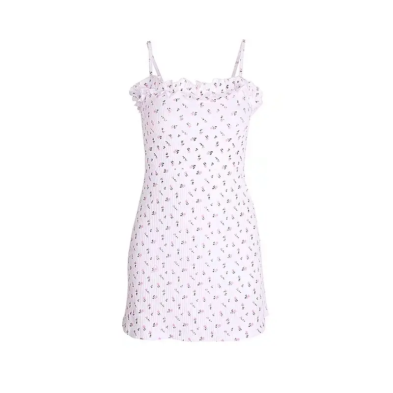 2018 корейский хлопок chic Пляжное Платье vestidos Элегантный спинки оборками платье с