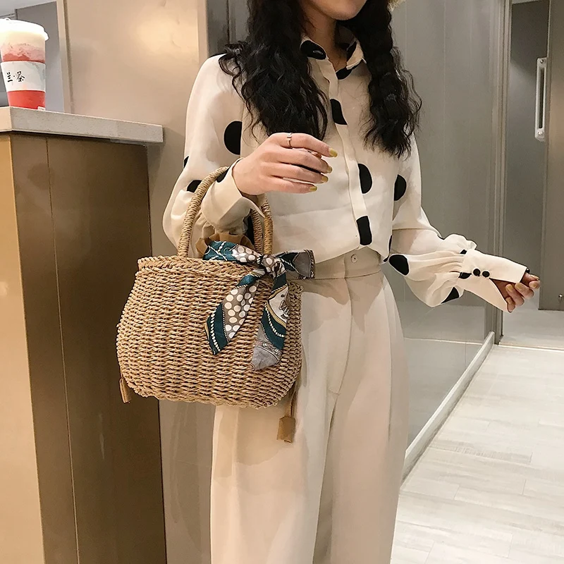 Летний кошелек ручной работы дамская сумочка тканая Сумочка Дамская маленькая