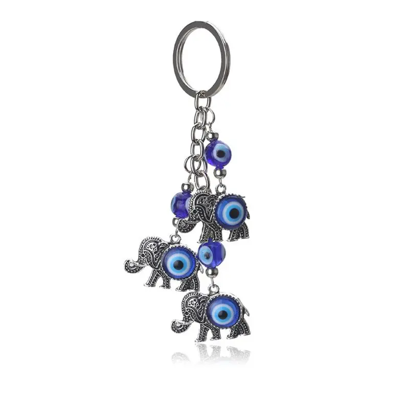

Turkish Blue Evil Eye Keychain Car Key Ring Amulet Lucky Charm Hanging Pendant