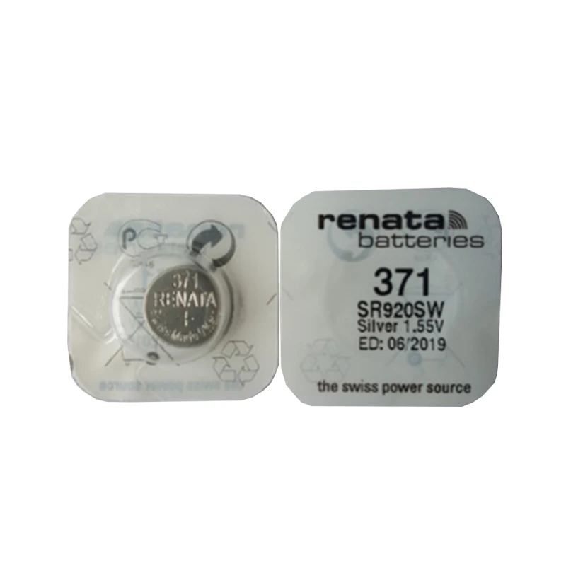 10 шт. RENATA 371 Серебряный оксид часовая батарея SR920SW 920 1 55 в кнопочные батареи| |