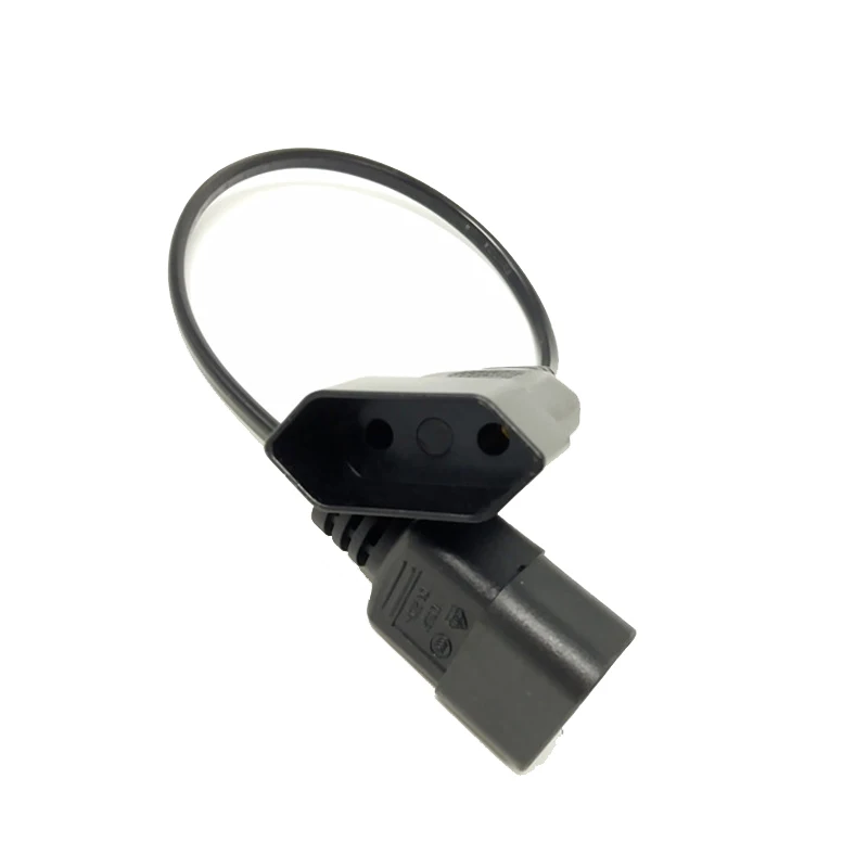 2 шт. кабель питания IEC 320 C13 в Европейский 2pin женский для устройства PDU UPS черный |