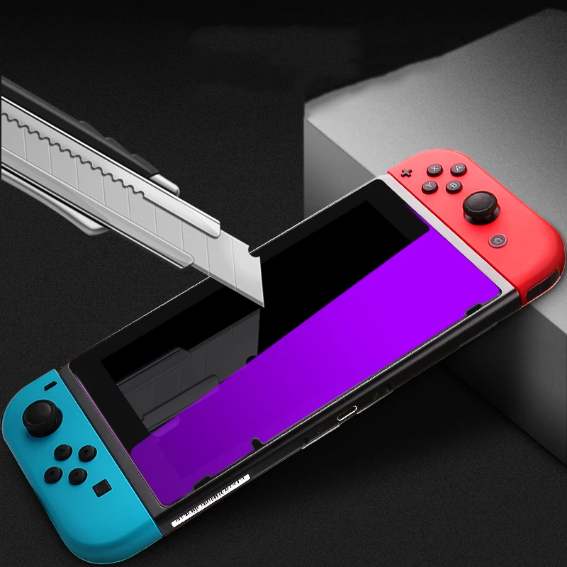 Защитное стекло Suntaiho закаленное 9H для Nintendo Switch анти синий светильник|Защитные