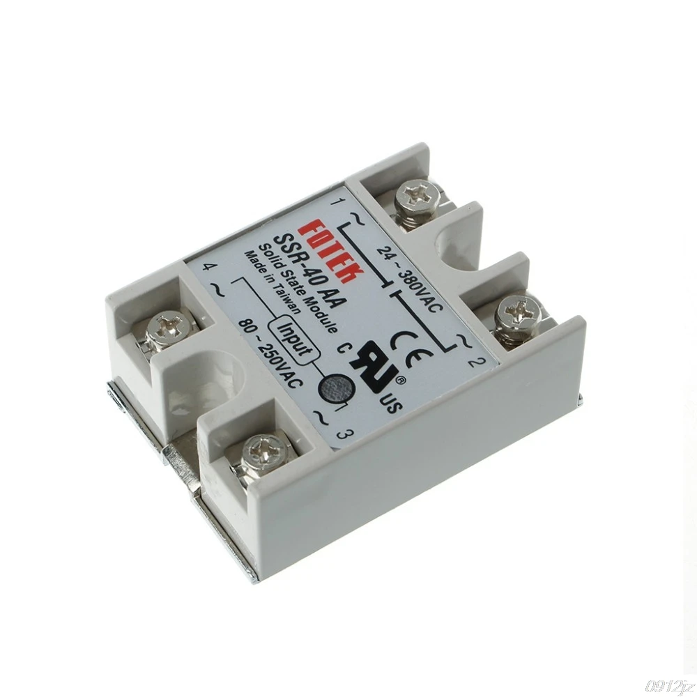 

Solid State Relay Module SSR-40AA 40A 250V 3-32V DC Input 24-380VAC Output Power Supplies