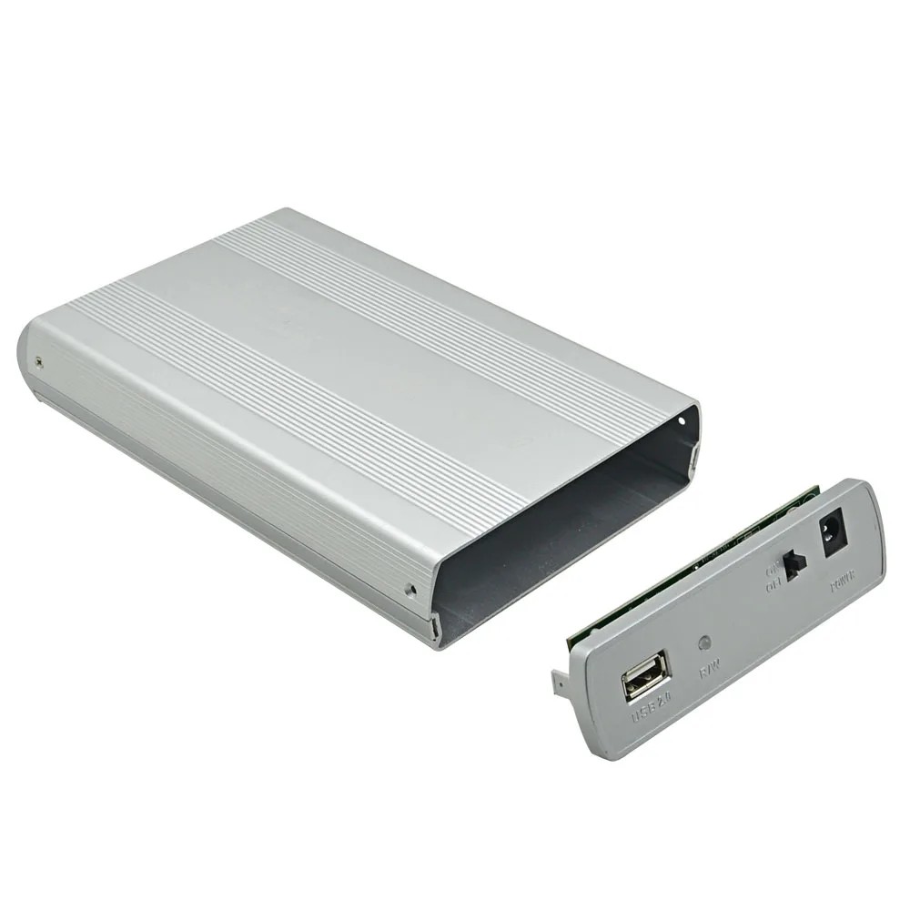 TISHRIC HD HDD SSD корпус внешний жесткий диск 1 ТБ 2 ТБ коробка 3,5 дюймов SATA к USB 2,0 DVD ЕС адаптер питания чехол из алюминия