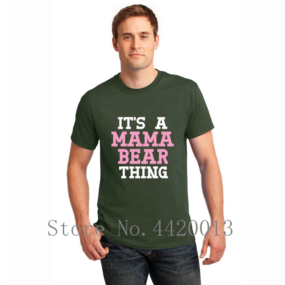 Мужская футболка с надписью It mama bear thing mom gift day birthday momma love mom|Мужские футболки| |