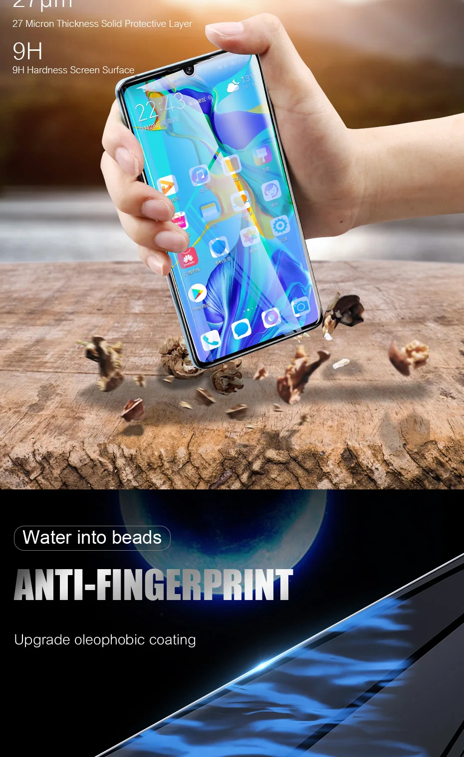 25D полностью закрывающая Защитная Стекло для huawei P30 P20 Pro Lite Экран протектор Закаленное Стекло для Honor 9 Lite 10 Стекло пленка