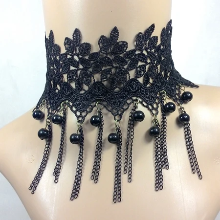necklace Гражданская война Викторианский 3 шт. бальное платье Южная Белль тартан платье женщин Хэллоуин костюм - Цвет: necklace