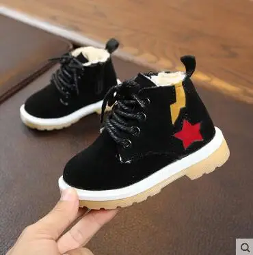 2018 зимние хлопковые бархатные ботинки для малышей девочек водонепроницаемые