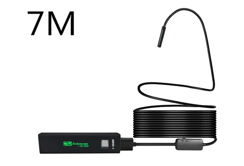 7m Letike USB эндоскоп камера HD 1200P IP68 полужесткая трубка эндоскоп беспроводной Wifi бороскоп видео осмотр для Android/iOS - Цвет: 7m
