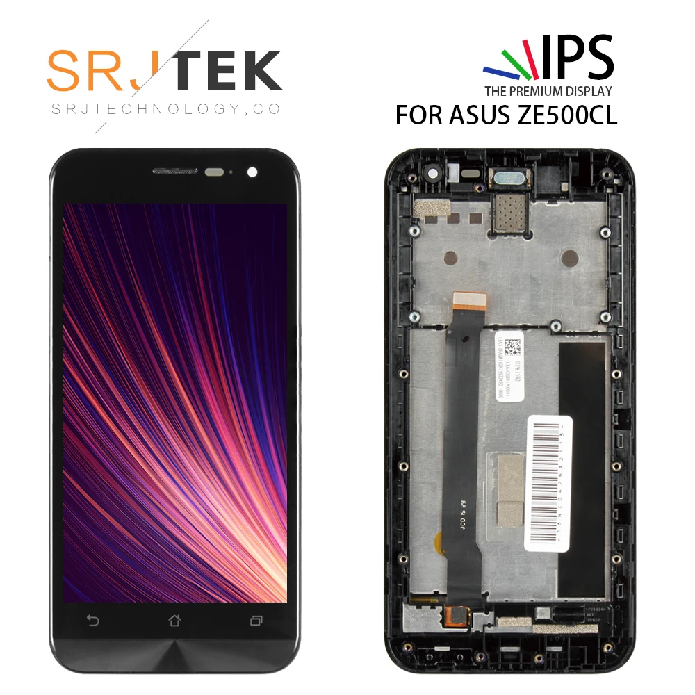 SRJTEK ЖК рамка ZE550CL для ASUS Zenfone 2 ZE500CL дисплей Z00D сенсорный экран дигитайзер матрица в