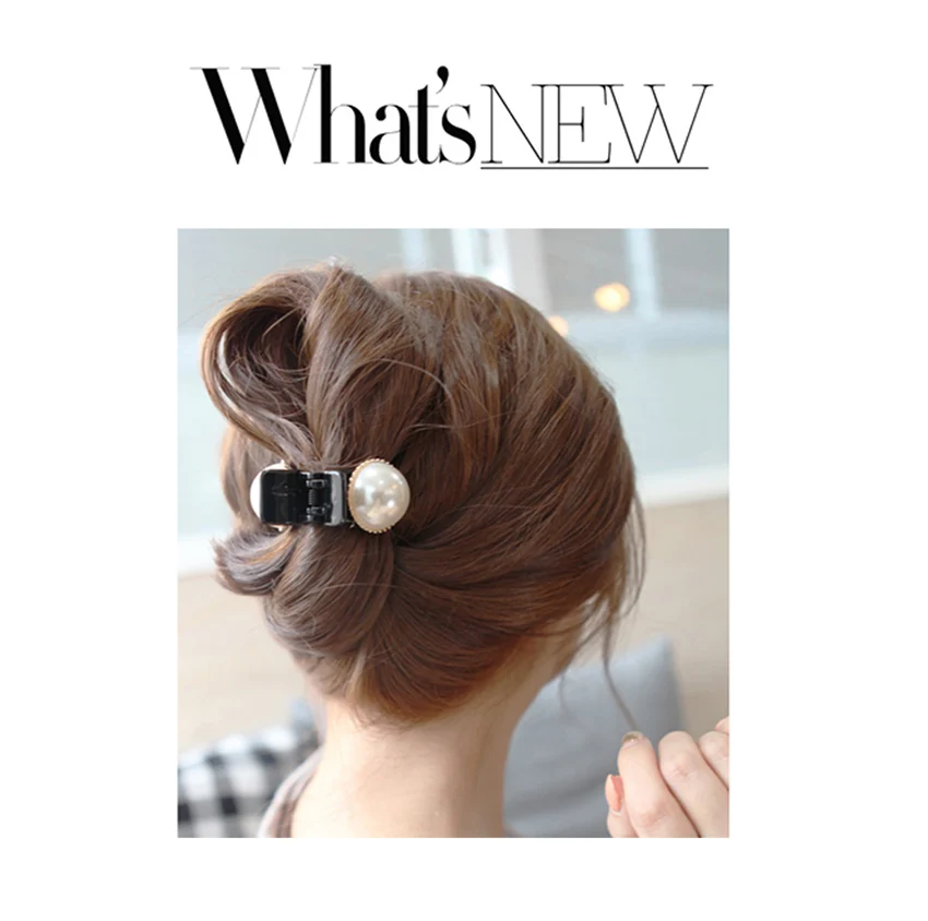 2016 Новинка полукруглых искусственных жемчужин коготь волос аксессуары для