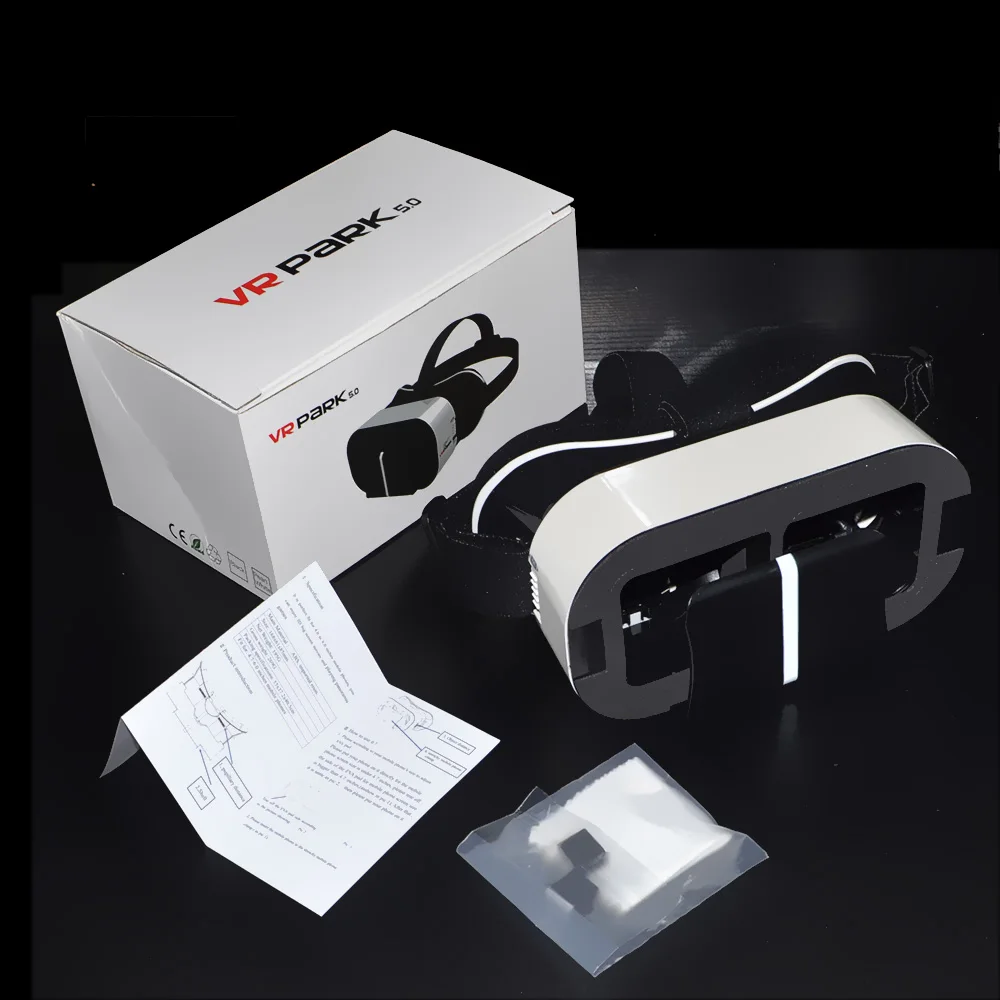 VRPARK V5 Очки виртуальной реальности VR Гарнитура 3D очки для 4,0-6,0 дюймового смартфона полностью совместимы 10000886