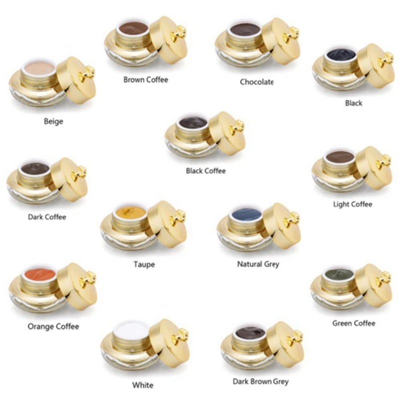 Татуировки Microblading пигмент Профессиональные чернила для бровей Набор татуировок