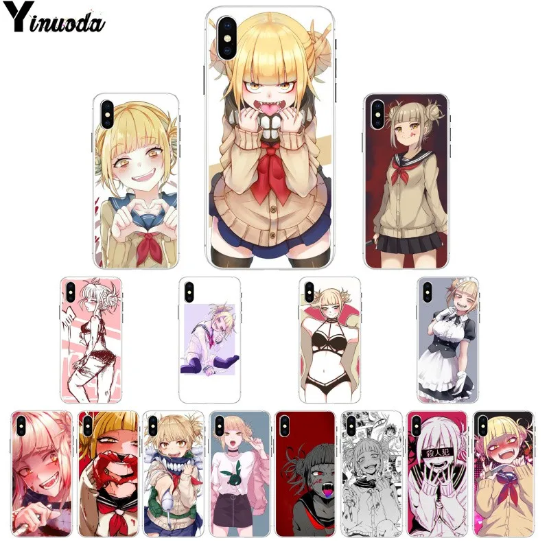 Yinuoda My hero academic химико Тога DIY Рисование чехол для телефона Apple iPhone 8 7 6 6S Plus X XS MAX 5 5S SE