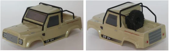 Khaki D1RC хобби плюс мини CR24 1/24 Водонепроницаемый RC Гусеничный RTR готов к запуску - Цвет: Khaki