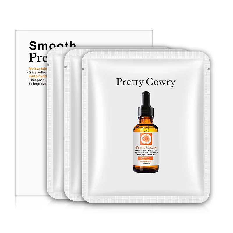 Маска с гиалуроновой кислотой Pretty Cowry увлажняющая отбеливающая усадочная маска