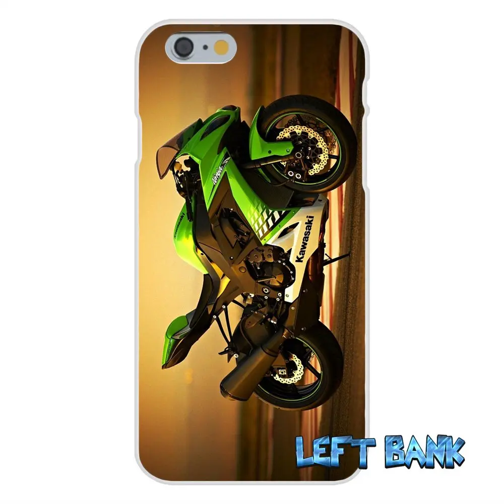 Kawasaki ninja zx r спортивный мотоцикл Мягкий Силиконовый ТПУ Прозрачный чехол для iPhone 4