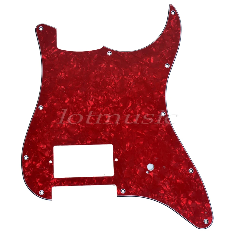 2 шт. 3Ply красный перламутровый пикгард с одним Humbucker для Fender Strat Замена | Спорт и