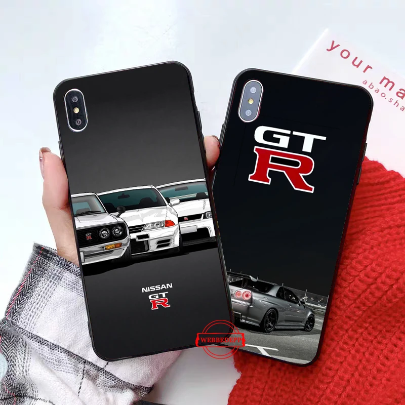 Силиконовый чехол для NISSAN GTR мягкий iPhone 5 SE 5S 6 6S Plus 7 8 11 Pro X XS Max XR | Мобильные