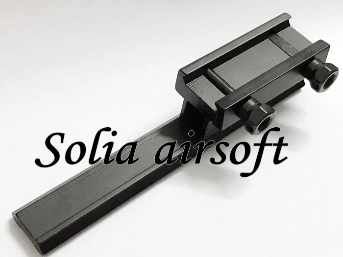 

Tactical Aluminum Detachable Airsoft Scope Mount QD Base Flat top Riser Extended Long 20mm Picatinny Rail