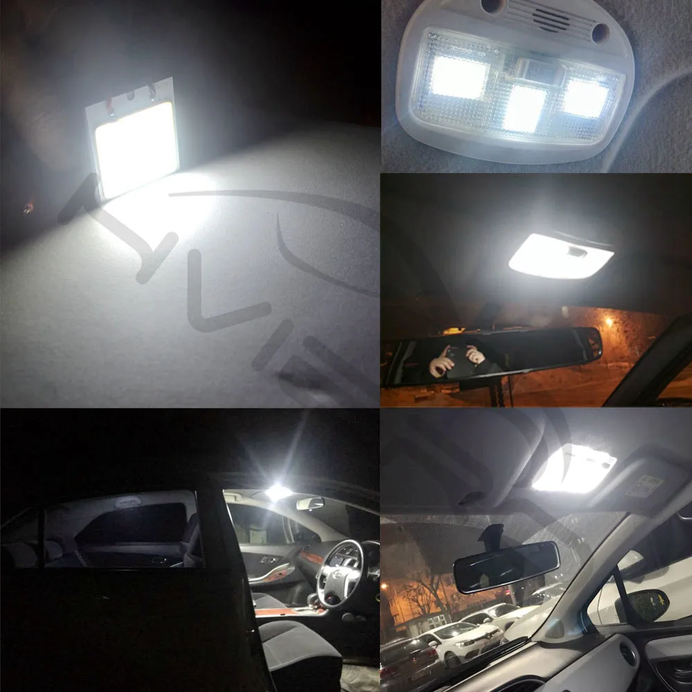 10X C5W Cob W5W 24Led 36Led 48Led белая лампа автомобильная светодиодная парковка авто внутренняя панель светильник фестон Купол BA9S DC12V лампа для чтения
